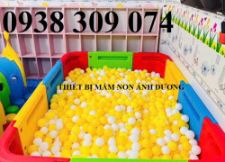 Nhà banh nhựa đa năng giá rẻ, nhà banh sắt cầu trượt mầm non