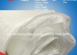 Vải thuỷ tinh trắng cách nhiệt, cách âm