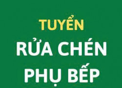 Cần 2 người phụ bếp & 1 người rửa chén làm tại Q7
