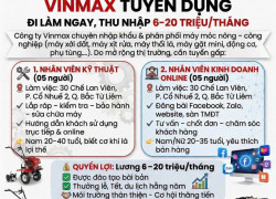 Tuyển dụng nhân viên kỹ  thuật và kinh doanh đi làm ngay
