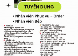 Nhân viên phục vụ, Bếp Q1, Bình Thạnh, Phú Nhuận