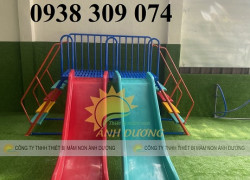 Cầu trượt 2 máng mầm non,cầu trượt đơn ,cầu trượt con voi