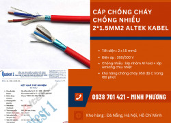 Cáp chống cháy chống nhiễu 2x1.5mm2 Altek Kabel giao ngay Hà Nội, Nam Định