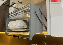 Kệ bát đĩa nâng hạ TaKing, chất liệu cao cấp, hiện đại, bề mặt điện hóa, tinh tế