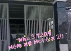 NHÀ 3 TẦNG 6×20 HẺM XE HƠI NGỦ TRONG NHÀ