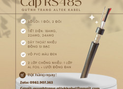 Cáp RS485 Chống Nhiễu Hai Lớp Altek Kabel  1 Pair 2 Pair