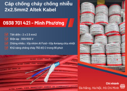 Cáp chống cháy chống nhiễu 2x2.5mm2 Altek Kabel – Giá tốt cho công trình điện