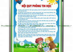 BẢNG NỘI QUY PHÒNG TIN HỌC