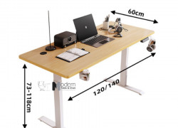 Bàn làm việc công thái học nâng hạ 3 cấp độ TF2001 tại HCM