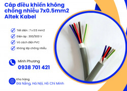 Dây cáp điều khiển không lưới chống nhiễu 7x0.5mm2 phân phối Huế, Đà Nẵng, Hà Tĩnh