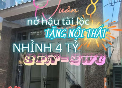 Q.8.132 – NHÀ NỞ HẬU 35m², NHỈNH 4 TỶ, TẶNG NỘI THẤT, GẦN CẦU CHỮ Y, O9I88466O8