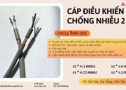 Cáp tín hiệu 2 lõi dùng cho tủ điện, PLC, biến tần – Có sẵn TP.HCM, Bình Dương, Đồng Nai, Long An