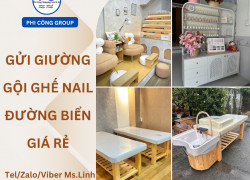 Nhận gửi nội thất nail spa đi Mỹ Úc Canada đường biển giá rẻ