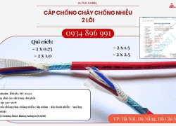 Cáp chống cháy chống nhiễu 2x1.0mm² Altek Kabel – Có hàng tại Gia Lai, Đăk Lăk, Kon Tum