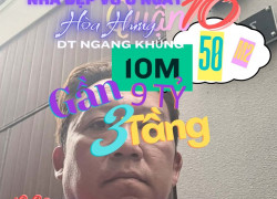 Q.10.021 – NHÀ 3 TẦNG 50m², NHỈNH 9 TỶ, HÒA HƯNG, NGANG KHỦNG 10m Trung Tâm Q.10, O9I88466O8