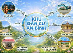 CHỈ TỪ 2XX TRIỆU – SỞ HỮU NGAY ĐẤT SỔ ĐỎ RIÊNG TẠI TRUNG TÂM AN BÌNH – LẠC THỦY