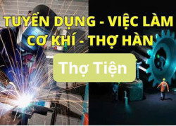 Tuyển 2 thợ hàn & 2 thợ tiện làm tại Tân Bình