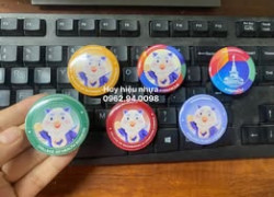 Huy hiệu nhựa tròn in theo yêu cầu giá 5k