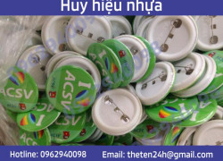 Huy hiệu cài áo bằng mica