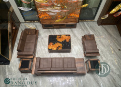 Sofa gỗ walnut cao cấp