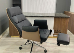 Ghế làm việc ngả lưng gác chân có tay vịn CR4111-P tại HCM
