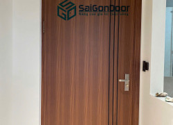 Cửa thép vân gỗ sang trọng tinh tế