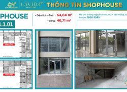 Cho Thuê Shophouse Vị Trí Đắt Địa Tại Lavida Plus Quận 7