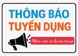 CTY XỬ LÝ CÔN TRÙNG VẠN XUÂN Tuyển NV ko YC kinh nghiệm đi làm ngay