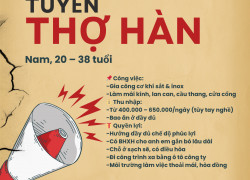 Tuyển Thợ hàn Nam Từ Liêm