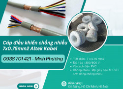 Cáp điều khiển chống nhiễu 7x0.75mm² Altek Kabel - Ứng dụng & báo giá mới nhất