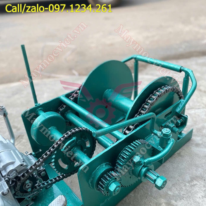 Máy tời gỗ 5.5 tấn tời 3 nhông Turbo TBT55 giá rẻ