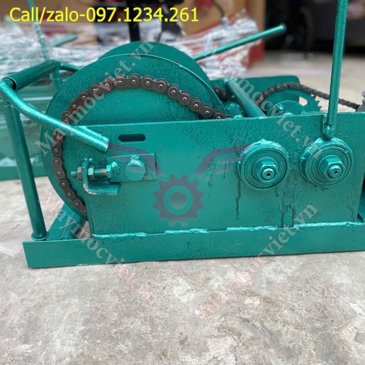 Máy tời gỗ 5.5 tấn tời 3 nhông Turbo TBT55 giá rẻ