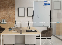 BẢNG TRẮNG TỪ CERAMIC CÓ CHÂN ĐEN CHỮ U