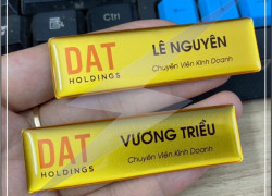 In thẻ tên theo yêu cầu giá rẻ nhất Hn