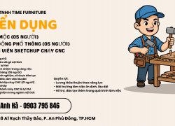 Tuyển Thợ mộc, Lao động phổ thông Quận 12