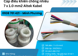 Cáp điều khiển có lưới chống nhiễu 7x1.0mm2 giao ngay Hồ Chí Minh, Bình Dương