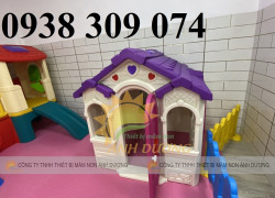 Ngôi nhà chơi cổ tích cho bé, ngôi nhà đồ chơi bằng nhựa