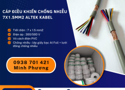 Dây cáp điện chống nhiễu 7x1.5mm2 Altek Kabel sẵn kho Hà Nội, Hưng Yên, Lào Cai