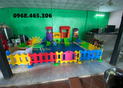 Hàng rào nhựa trẻ em, hàng rào chắn khu vui chơi nhiều màu