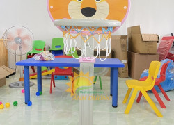 Cột bóng rổ mầm non, khung thành mầm non,xe trượt dốc trẻ em