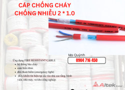 Dây cáp báo cháy,cáp chống cháy 2x1.0 FR Altek Kabel Sài Gòn, Quy Nhơn, Tây Ninh, An Giang, Kiên Giang, Gia Lai