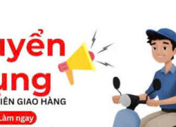 Cần tuyển gấp nhân viên giao hàng bằng xe máy làm ở Tân Phú