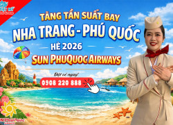 Tăng chuyến bay Nha Trang – Phú Quốc hè 2026