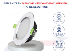 Đèn LED âm trần Diamond viền vàng/bạc Kingled tại GE Electrics