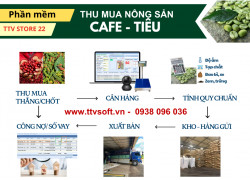 Phần mềm thu mua cà phê, tiêu: tính quy chuẩn, công nợ hàng, sổ vay
