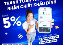 Thanh toán trực tuyến nhận chiết khấu cực hời cùng MobiFone