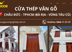 Cửa thép vân gỗ tại Huyện Châu Đức