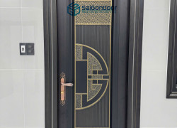 Cửa thép vân gỗ 1 cánh – Tối ưu diện tích, nâng tầm thẩm mỹ