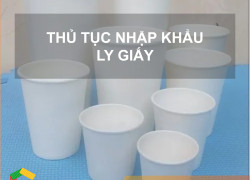 Thủ tục nhập khẩu ly giấy