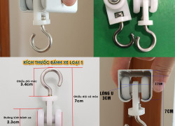 Cc sỉ lẻ Bánh xe chạy rèm, bánh xe có móc treo, bánh xe rèm ngăn lạnh, bánh xe rèm nhựa PVC